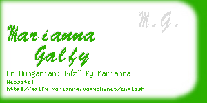 marianna galfy business card